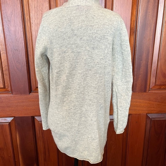 Beryll WOMEN'S OSFM 100% Cashmere Light Gray Open Cardigan One Size - Picture 3 of 6